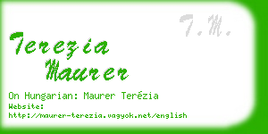 terezia maurer business card